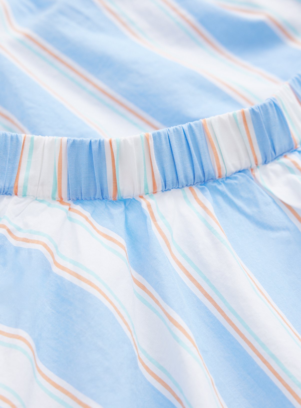 Blue Stripe Print Poplin Vest & Skirt Set 11 years - Image 2 thumbnail